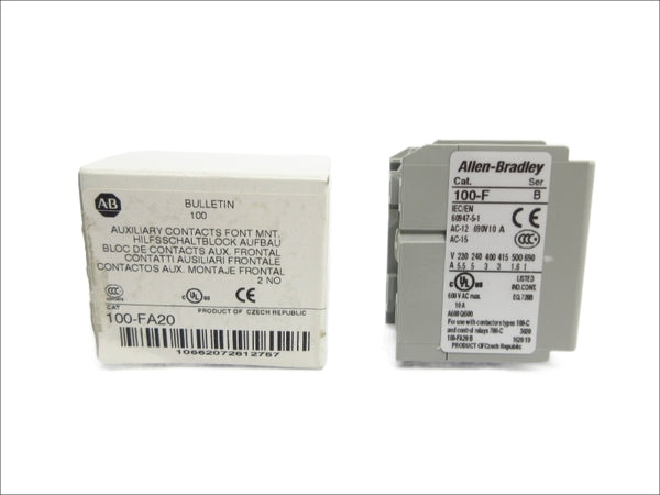 ALLEN BRADLEY 100-FA20 SER. B 600VAC 10A (WH) NSMP
