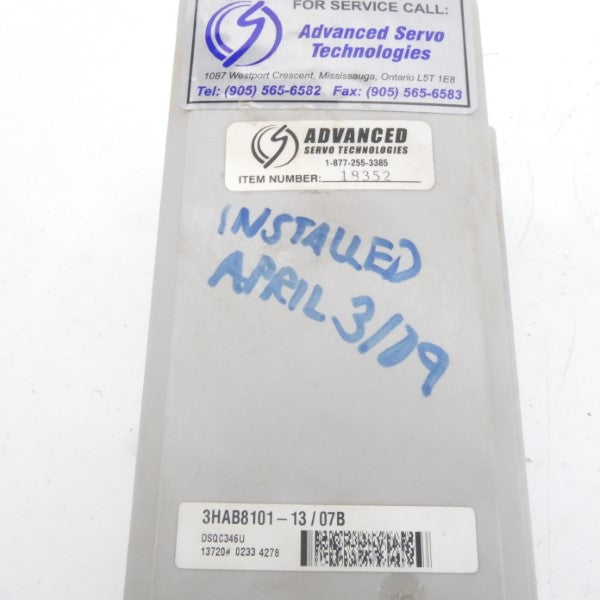 ADVANCED SERVO TECHNOLOGIES 3HAB8101-13/07B UNMP