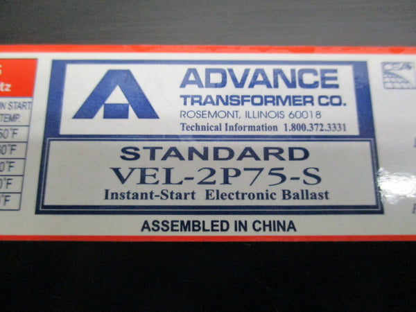 ADVANCE VEL-2P75-S BALLAST  UNMP