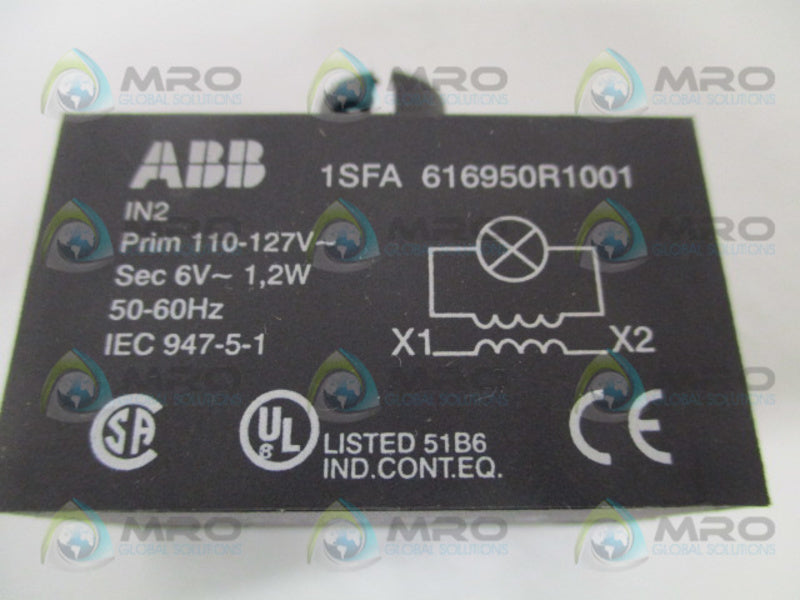 ABB 1SFA616950R1001 TRANSFORMER BLOCK 110-127V  NSNP