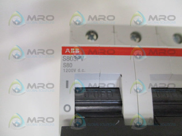 ABB S803PV-S80 2CCP843001R1809 CIRCUIT BREAKER 80A NSNP