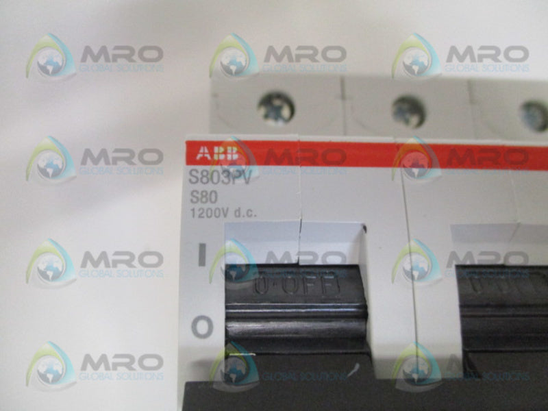 ABB S803PV-S80 2CCP843001R1809 CIRCUIT BREAKER 80A NSNP