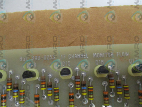 MINSTER MAACH 490-0253 17-CHANNEL FLOW MONITOR BOARD UNMP