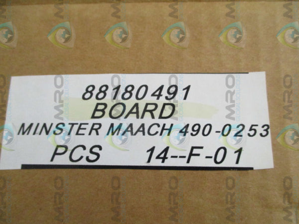 MINSTER MAACH 490-0253 17-CHANNEL FLOW MONITOR BOARD UNMP