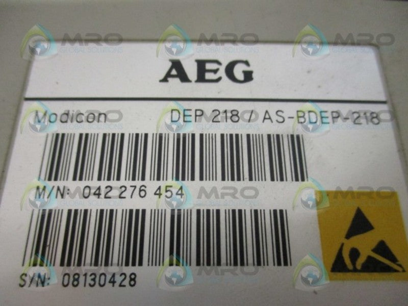 AEG MODICON DEP218/AS-BDEP-218 INPUT MODULE UNMP