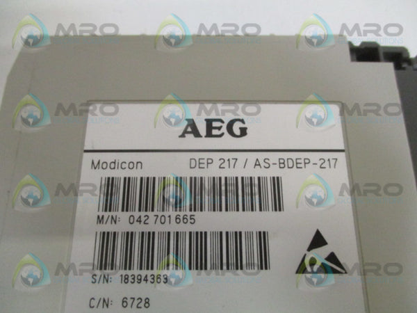 AEG MODICON DEP217/AS-BDEP-217 DISCRETE INPUT MODULE UNMP