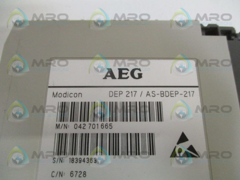 AEG MODICON DEP217/AS-BDEP-217 DISCRETE INPUT MODULE UNMP
