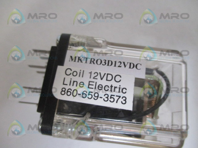 LINE ELECTRIC MKTR03D RELAY 12VDC  NSMP