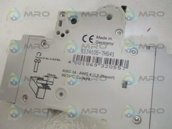 SIEMENS 5SJ4105-7HG41 CIRCUIT BREAKER  NSMP