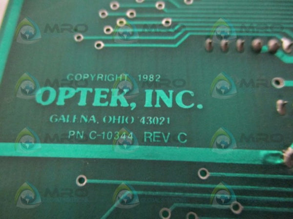 OPTEK C-10344 CIRCUIT BOARD UNMP
