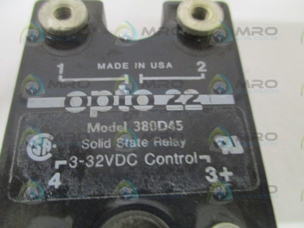 OPTO 22 380D45 SOLID STATE RELAY 3-32VDC UNMP