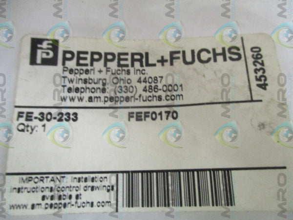 PEPPERL+FUCHS FE-30-233 PHOTOELECTRIC SENSOR NSMP
