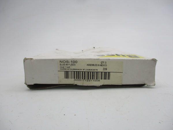 BUSSMANN NOS-100 600VAC 100A (PKG OF 5) (WH/GY) NSMP