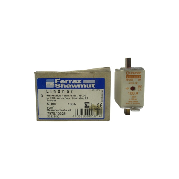 FERRAZ SHAWMUT NHG00 7970.10025 500V 100A (PKG OF 3) NSMP