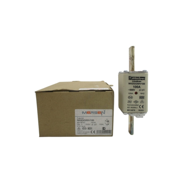 MERSEN NH2GG50V100 500V 100A (PKG OF 3) NSMP