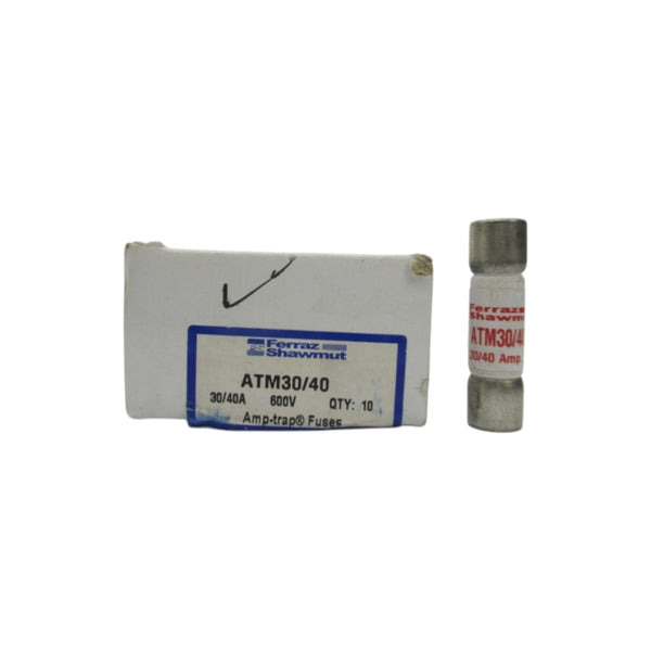 FERRAZ SHAWMUT ATM30/40 600VAC 30/40A (PKG OF 10) (WH/OR) NSMP