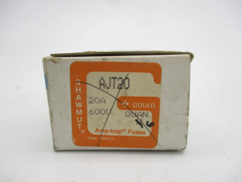 GOULD SHAWMUT AJT20 600VAC 20A (PKG OF 6) (WH/OR) NSMP