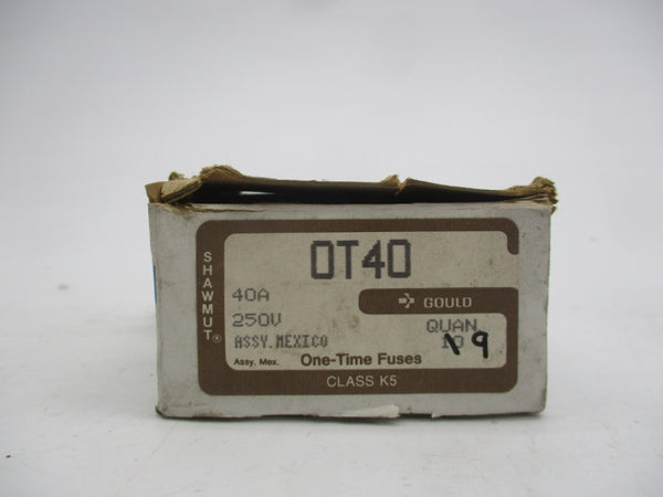 GOULD SHAWMUT OT40 250VAC 40A (PKG OF 9) (WH/BR) NSMP