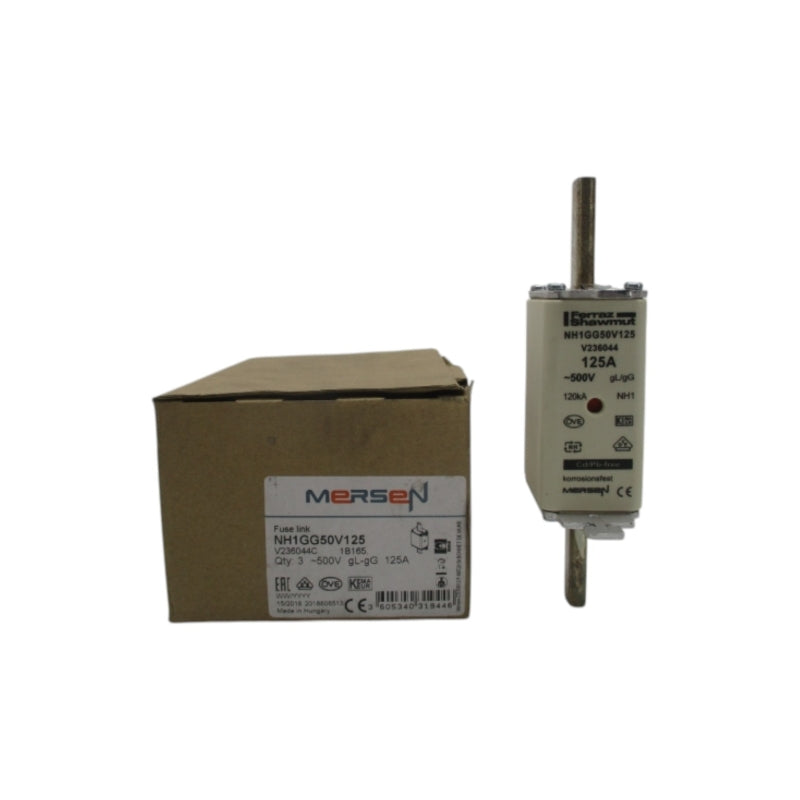 MERSEN NH1GG50V125 500V 125A (PKG OF 3) NSMP