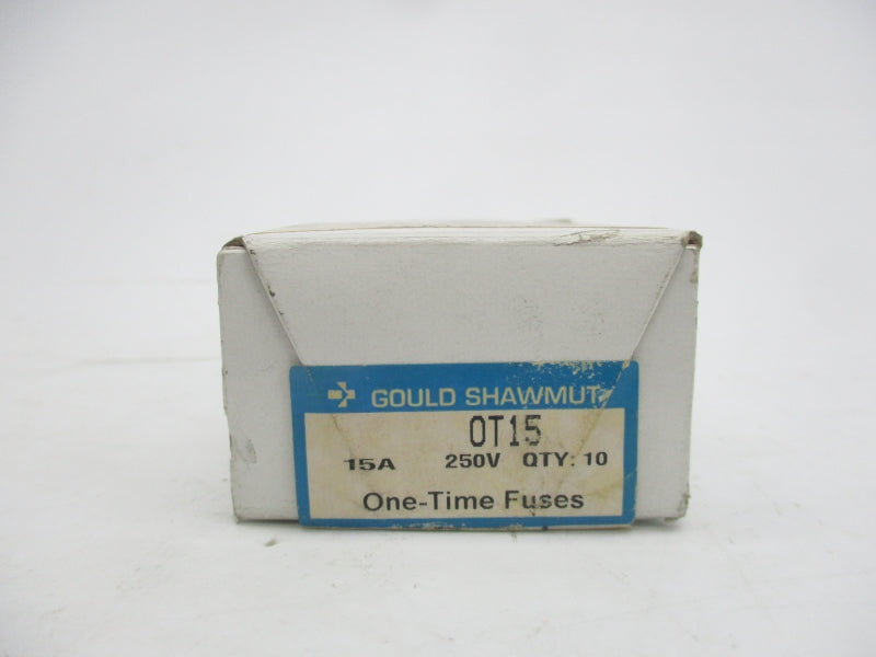 GOULD SHAWMUT OT15 250VAC 15A (PKG OF 10) (WH/OR) NSMP