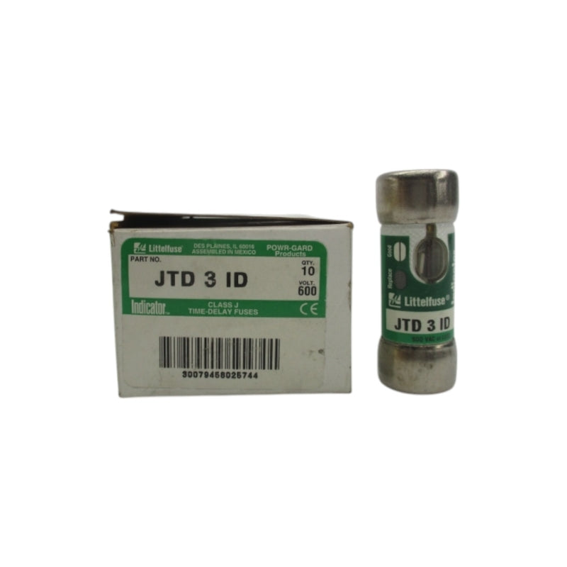 LITTELFUSE JTD3ID 600VAC 3A (PKG OF 10) (WH/GR) NSMP