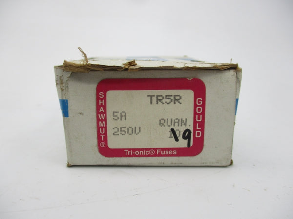 GOULD SHAWMUT TR5R 250VAC 5A (PKG OF 9) (WH/PK) NSMP