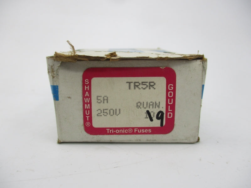 GOULD SHAWMUT TR5R 250VAC 5A (PKG OF 9) (WH/PK) NSMP