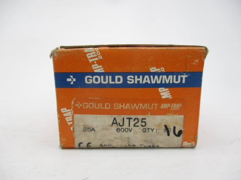 GOULD SHAWMUT AJT25 600VAC 25A (PKG OF 6) (ORANGE) NSMP