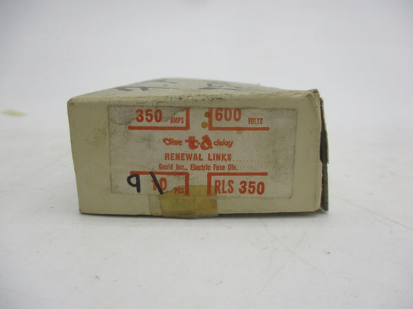 GOULD SHAWMUT RLS350 600VAC 350A (PKG OF 9) (WHITE) NSMP