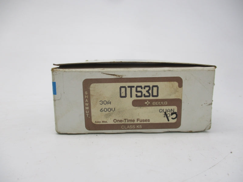 GOULD SHAWMUT OTS30 600VAC 30A (PKG OF 5) (WH/BR) NSMP