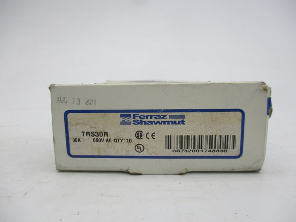 FERRAZ SHAWMUT TRS30R 600VAC 30A (PKG OF 10) (WH/WH) NSMP