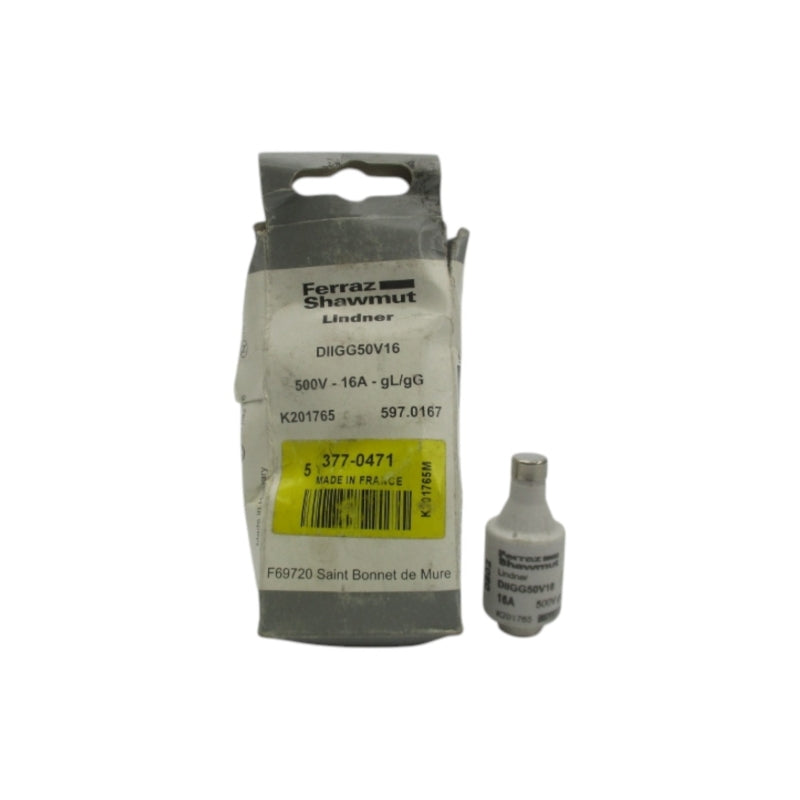 FERRAZ SHAWMUT DIIGG50V16 500V 16A (PKG OF 5) (WH/GY) NSMP