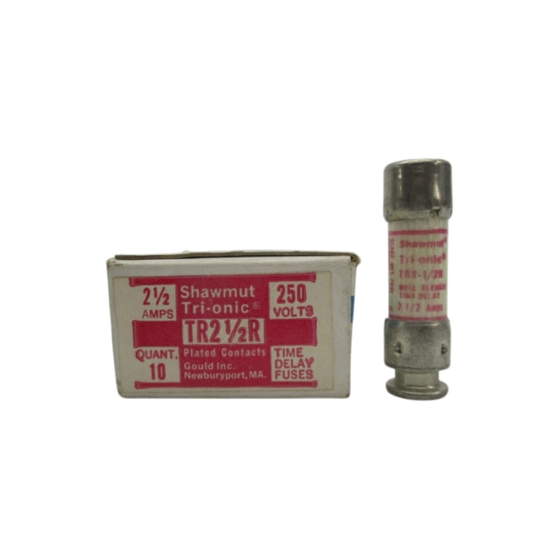 GOULD SHAWMUT TR2-1/2R 250VAC 2-1/2A (PKG OF 10) (WH/PK) NSMP