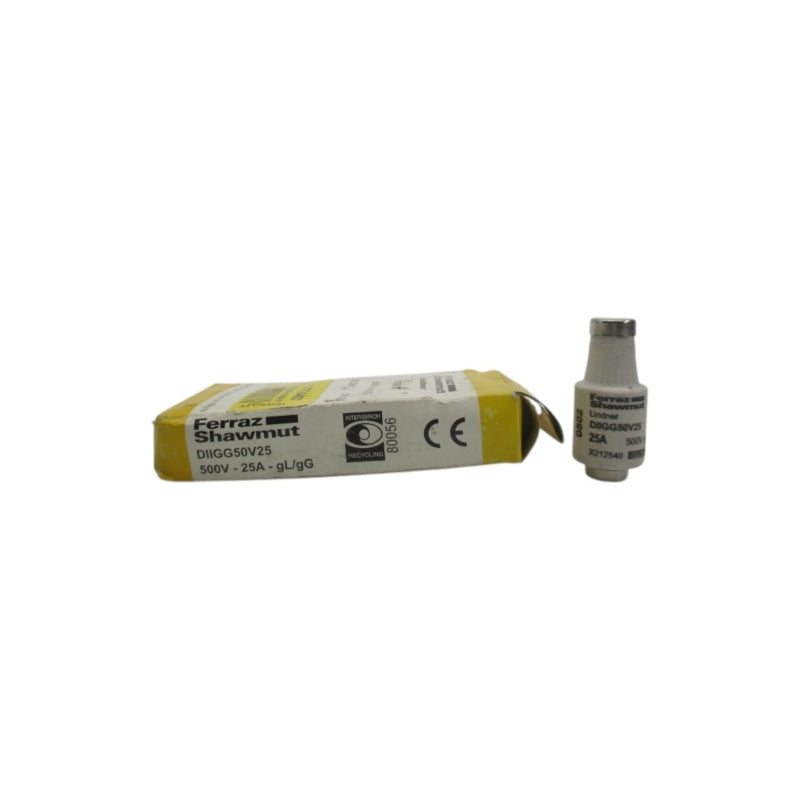 FERRAZ SHAWMUT DIIGG50V25 500V 25A (PKG OF 5) (WH/YL) NSMP