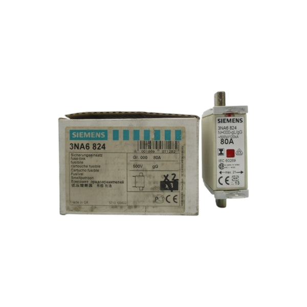 SIEMENS 3NA6824 500V 80A (PKG OF 2) NSMP