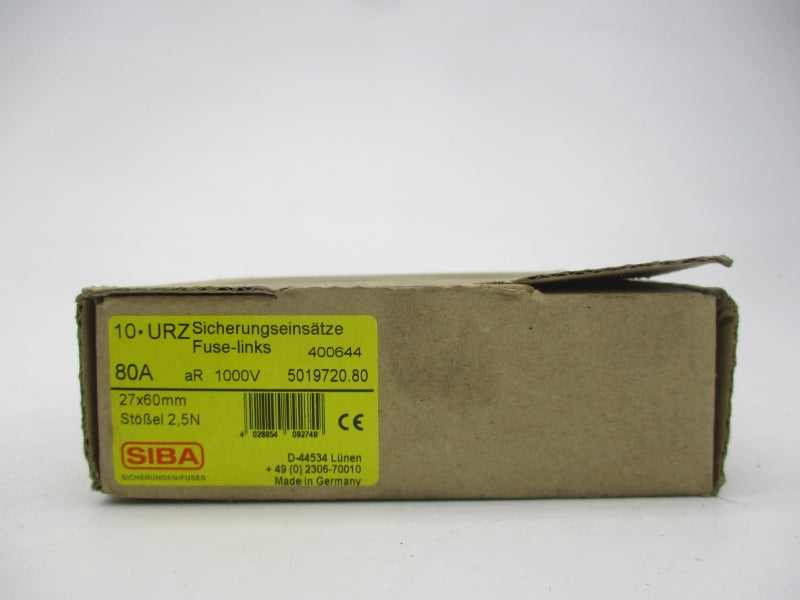 SIBA 400644 1000V 80A (PKG OF 10) NSMP