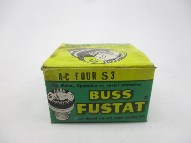 BUSSMANN S3 125VAC 3A (PKG OF 4) (GR/GR) NSMP