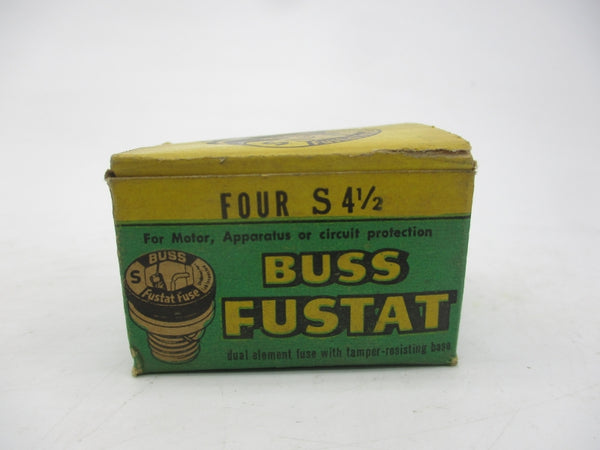 BUSSMANN S4-1/2 125VAC 4-1/2A (PKG OF 4) (GR/BR) NSMP
