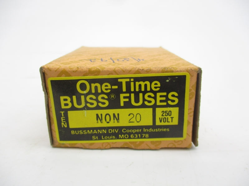 BUSSMANN NON20 250VAC 20A (PKG OF 10) (BR/GR) NSMP