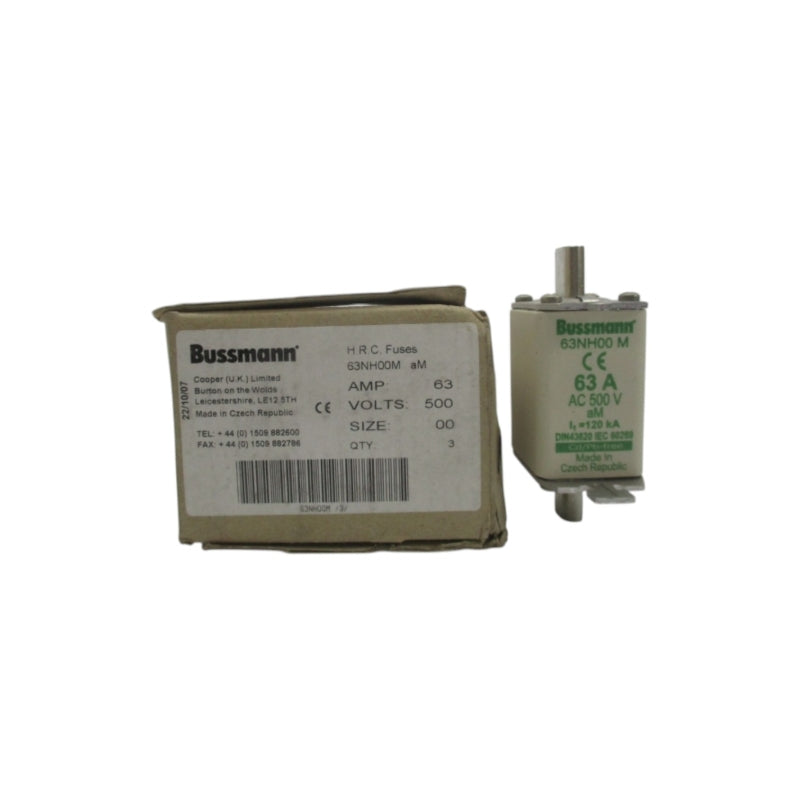 BUSSMANN 63NH00M 500VAC 63A (PKG OF 3) NSMP
