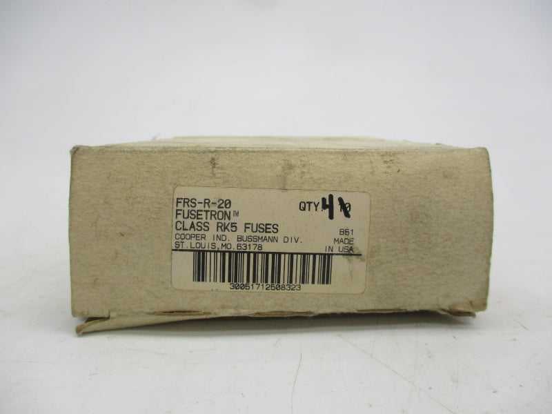 BUSSMANN FRS-R-20 600VAC 20A (PKG OF 4) (WH/PK) NSMP