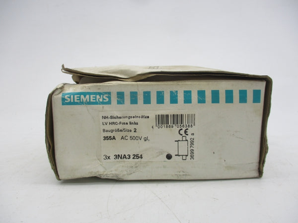 SIEMENS 3NA3254 500VAC 355A (PKG OF 2) NSMP