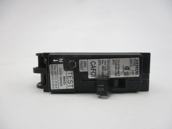 SIEMENS QA115AFCCSA 120VAC 15A (AS PICTURED) NSMP