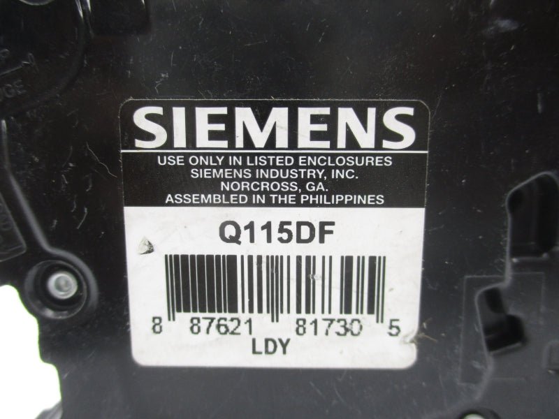 SIEMENS Q115DF 120V 15A NSNP