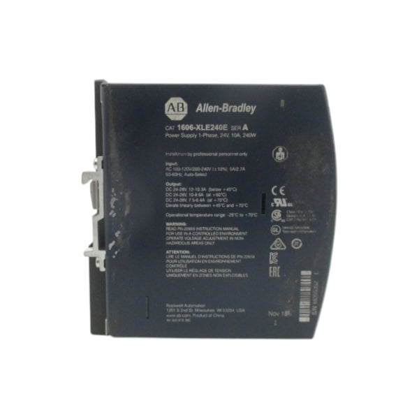 ALLEN BRADLEY 1606-XLE240E SER. A 100-120V/200-240VAC 5A/2.7A NSNP