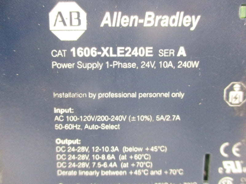 ALLEN BRADLEY 1606-XLE240E SER. A 100-120V/200-240VAC 5A/2.7A NSNP