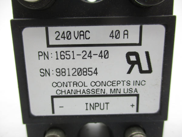 CONTROL CONCEPTS 1651-24-40 240VAC 40A NSNP