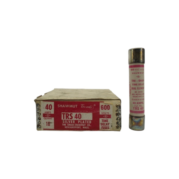 SHAWMUT TRS40 600VAC 40A (PKG OF 10) (WH/PK) NSMP