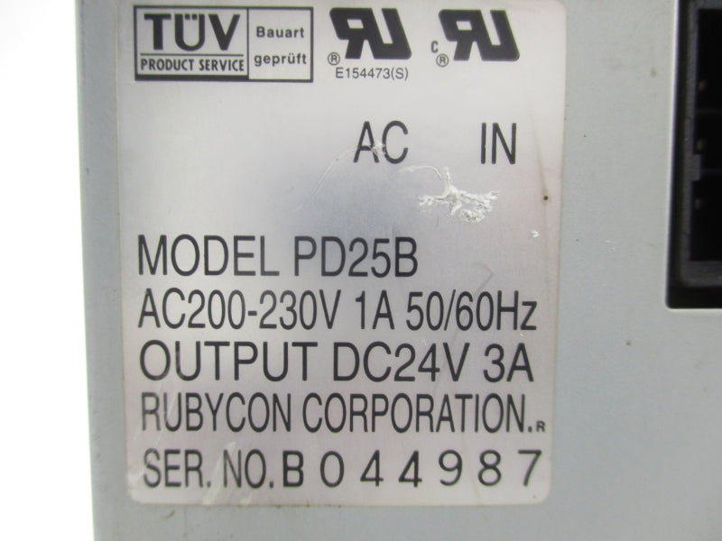 RUBYCON PD25B 200-230VAC 1A UNMP