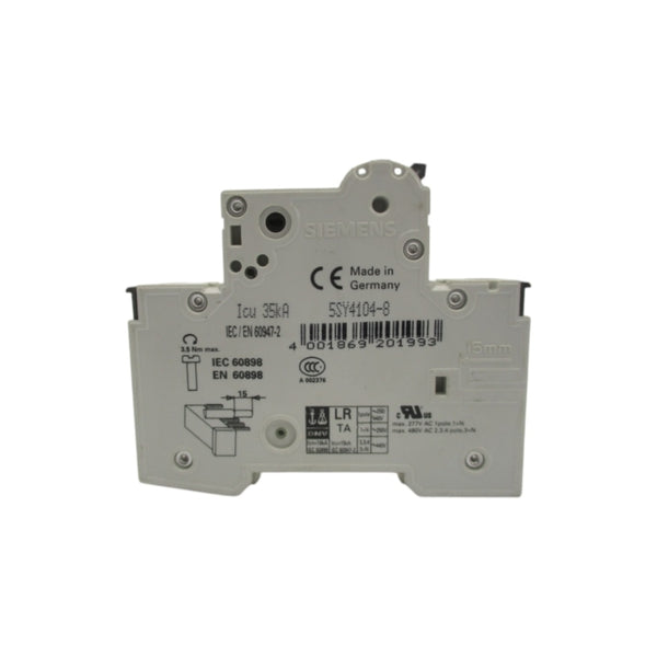 SIEMENS 5SY4104-8 230/400V 4A NSNP